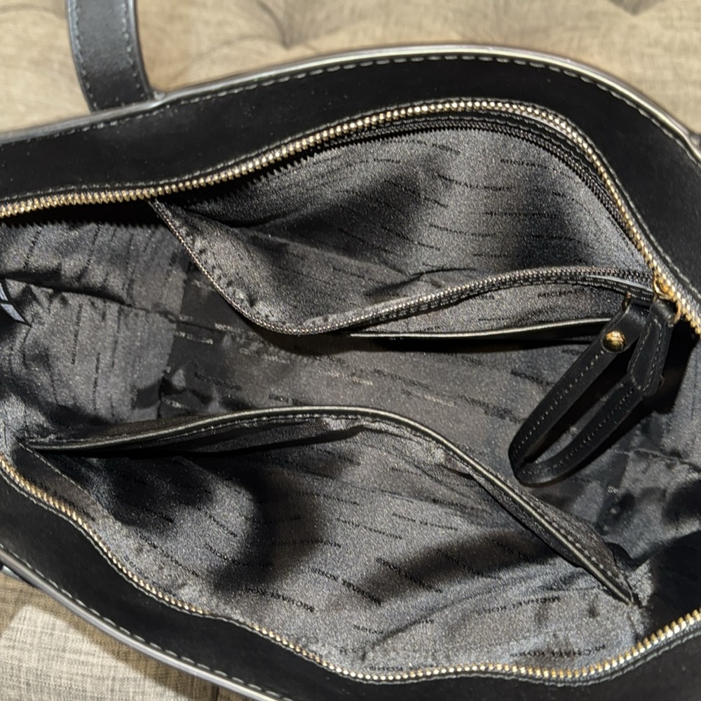 Michael Kors Whitney Black Leather Tote - Picture 11 of 15